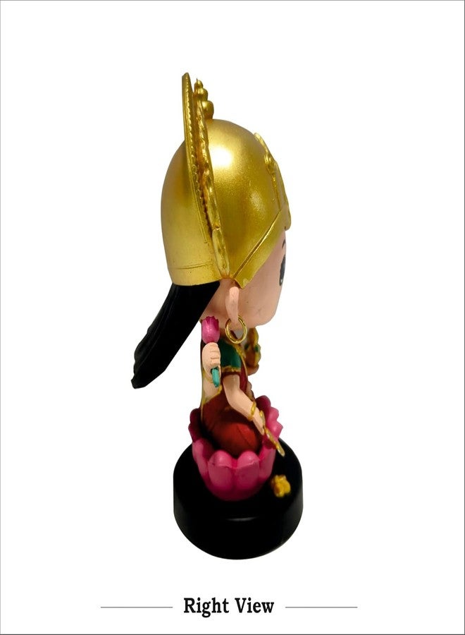 Acceptance Laxmi Ji Bobblehead Figurines Pack of 2 - Goddess Statue for Car Dashboard, Home Decor & Office Table | Festival Decoration & Gift Item (Laxmi Ji) - Image 4